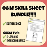 BUNDLE - Orientation & Mobility: Editable Skill Sheets