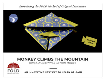 Preview of Origami Action Toy Model: Monkey Climbs the Mountain