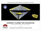 Origami Action Toy Model: Monkey Climbs the Mountain