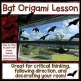 Origami Bat Halloween Critical Thinking Activity