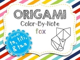Origami Color-By-Note Fox with Ta, Titi & Ta-a