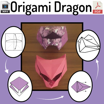 Preview of Origami Dragon |  Dragon puppet | Year of the dragon craft