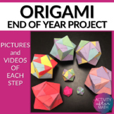 Origami End of The Year Activity Duo dodecahedron