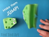 Origami Frog - Jumping Frog STEAM activity & game