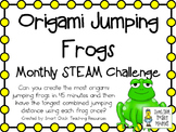 Origami Jumping Frogs ~ Monthly STEAM School-wide Challenge