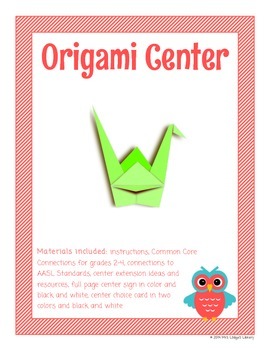 Preview of Origami Library Makerspace Center