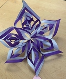 Origami Snowflakes-- winter craft for kids