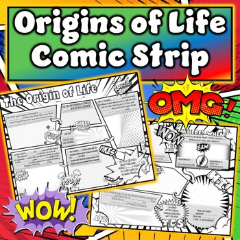 Preview of Origin of Life Comic Strip Activity - Colorful & Fun Reinforcement!