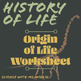 history of life worksheet answers