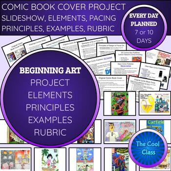 Original Comic Book Cover Drawing Project Slideshow With Student Art ...
