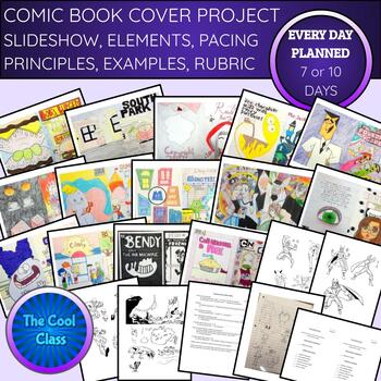 Original Comic Book Cover Drawing Project Slideshow With Student Art ...