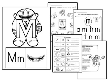 Preview of Original Letter People Worksheets - Spelling Reading Handouts (200pgs) Vol 1