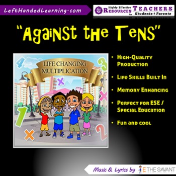 Preview of Original Multiplication Songs - "Against the Tens" for ESE + Life Skills