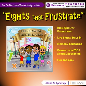 Preview of Original Multiplication Songs - "Eights that Frustrate" for ESE + Life Skills