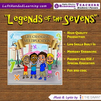 Preview of Original Multiplication Songs - "Legends of the Sevens" for ESE + Life Skills