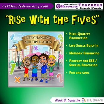 Preview of Original Multiplication Songs - "Rise with the Fives" great for ESE Students