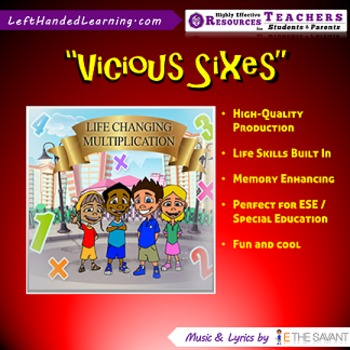 Preview of Original Multiplication Songs - "Vicious Sixes" for ESE + Life Skills