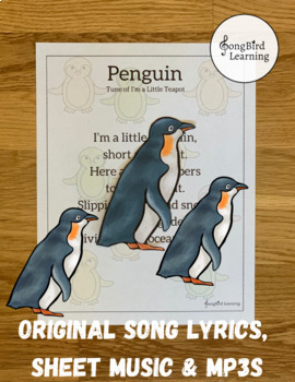 Preview of Penguin Circle Time Song | Winter Song | Penguin Activities | PreK Music