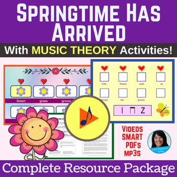 Preview of Spring Action Song for Class and Program (Backing Track, Music Theory, Videos)