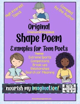Preview of Original Shape Poem Examples for Teen Poets
