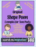 Original Shape Poem Examples for Teen Poets