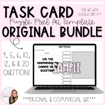 Preview of Original Task Card Puzzle Pixel Art BUNDLE for Commercial and Personal Use
