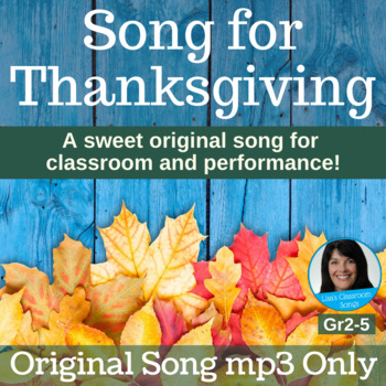 Preview of Original Thanksgiving Song | "Song for Thanksgiving" | Song mp3 Only