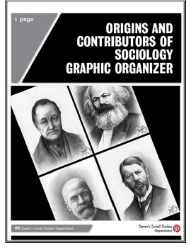 Preview of Origins and Contributors of Sociology Graphic Organizer