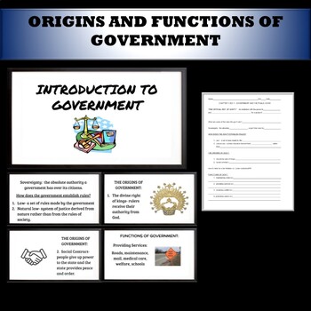 Preview of Origins and Functions of Government notes and outline