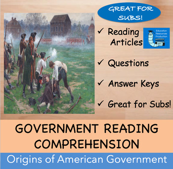 Preview of Origins of American Government - Bundle of Reading Articles