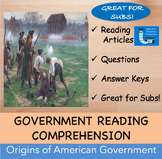 Origins of American Government - Bundle of Reading Articles