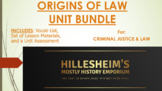 Origins of Law Unit Bundle