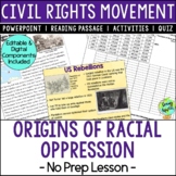 Origins of Racial Oppression in the US Lesson - Reading Co