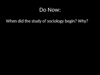 Origins of Sociology