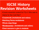 Origins of the Cold War - REVISION WORKSHEETS: IGCSE History