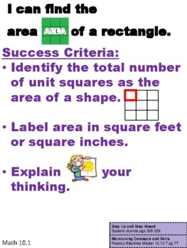 Preview of Origo Module 10/12 Mixture Target's and Success Criteria