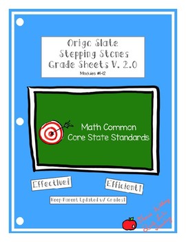 Preview of Origo Slate Stepping Stones Grade 4 Module Grade Sheets Version 2.0 (Rev6.22.19)