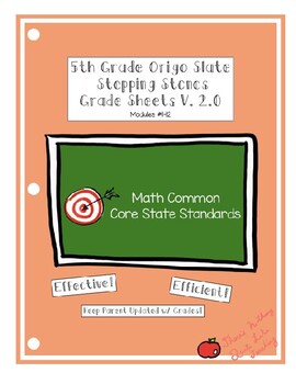 Preview of Origo Slate Stepping Stones Grade 5 Module Grade Sheets Version 2.0 (8.23.19)