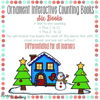 Preview of Ornament Counting and Addition Books: Interactive and Differentiated