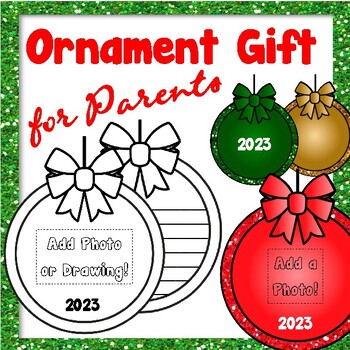 Preview of Ornament Gift for Parents