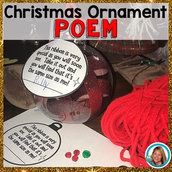 Preview of Christmas Ornament Poem (to put on an ornament)