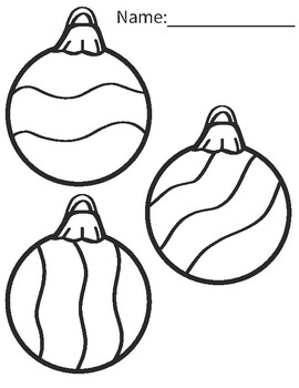 Ornament coloring sheet by imoralesjpg | TPT