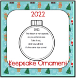 Ornament with Ribbon Gift Tag Poem 2022 * family holiday C