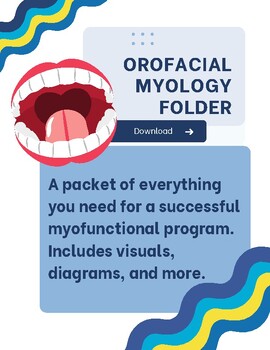 Preview of Orofacial Myology Therapy Folder