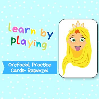 Preview of Orofacial Practice Cards- Rapunzel