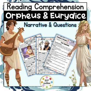 Preview of Orpheus & Eurydice || Greek Myths || Narrative Text Close Reading Comprehension