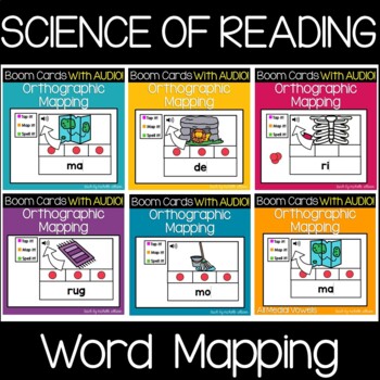 Preview of Orthographic Mapping | Science of Reading | BOOM Cards with AUDIO!