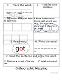 Orthographic Mapping Worksheet Template Fun All Level grades