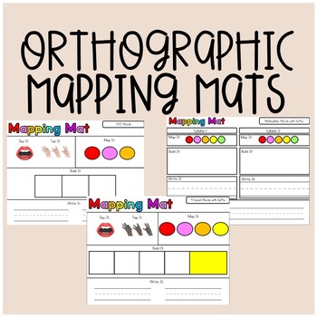 Preview of Orthographic Word Mapping Mats - Phonics Skills and SOR Aligned