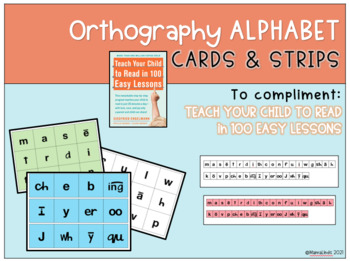 Preview of Orthography Alphabet to compliment Teach Your Child to Read in 100 Easy Lessons